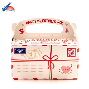 Eco-Friendly Paper <b>Valentine</b> Gift Carrier <b>Box</b> with Custom Branding Options - Product Image 3