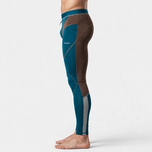 Leggings de compression pleine longueur personnalisables Amkoor pour hommes, en Spandex et Nylon, avec taille élastique, pour le sport et l'athlétisme - Product Image 5