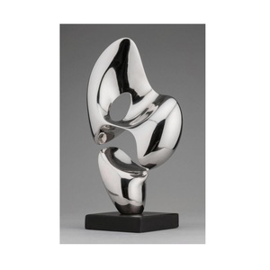 Escultura con forma de rostro, escultura de metal, diseño especial, estatua, colección de arte, estatua de metal y aluminio - Product Image 1