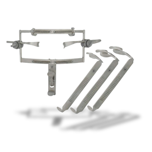 Juego Completo de Retractores Bucales Dingman, 3 Láminas para la Lengua, Instrumentos Quirúrgicos Manuales de Acero Inoxidable para Odontología, Otorrinolaringología y Cirugía Oral - Product Image 3