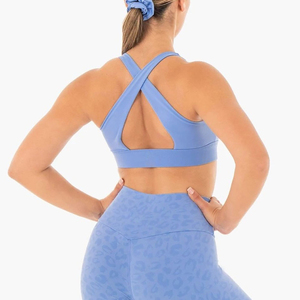 Soutien-gorge de sport pour femme de haute qualité, respirant, avec logo personnalisé, style simple, sensation seconde peau, grande taille, pour le yoga et le fitness, fermeture avant - Product Image 5