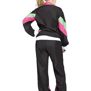 Custom Multi pal Panel Set Nylon <b>Polyester</b> Summer Windbreaker Zipper <b>Jogger</b> Sets Breathable Comfortable High Street Tracksuit - Product Image 5