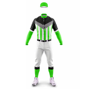 Wholesale Matching Suit Custom Belt Socks Full Sublimation <b>Baseball</b> Uniform Kits Sportswear Athletic Button Up Jersey Design - Product Image 2