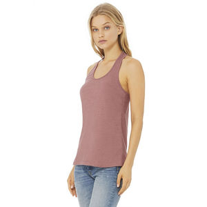 Débardeur long Bella Canvas Gold Color 6008 pour femme, en jersey, dos nageur, coton et polyester, respirant, pour la gym, le fitness et l'entraînement. - Product Image 6