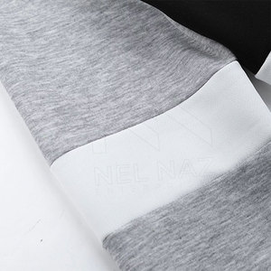 Suéter de Punto para Hombre, Cuello Redondo, Bloques de Color Gris, Negro y Blanco, Corte Regular, Estilo Casual para Otoño - Product Image 4