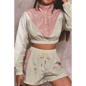 womens Outdoor Reflective Windbreaker Tracksuit <b>Jacket</b> Pants Set Waterproof Sportswear <b>Techwear</b> Wholesale - Product Image 6