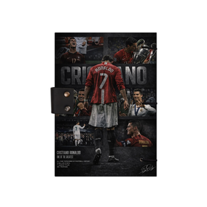 A5 Handmade Paper Notebook 100 Pages Premium Eco Friendly Journal Football Legend Theme Hard Cover <b>Diary</b> Sketchbook School Use - Product Image 2