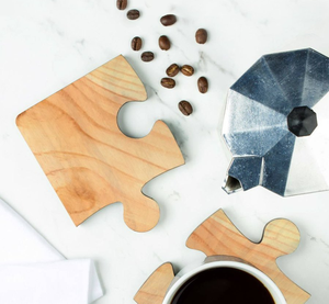 Sous-verres et dessous de plat en bois de qualité supérieure, résistants à la chaleur, sous-verres puzzle créatifs, supports pour casseroles chaudes en bois - Product Image 3
