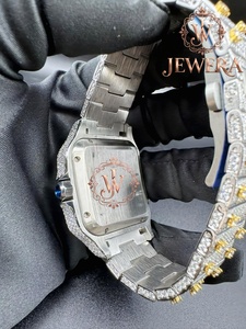 Reloj Mossinate de Lujo, Alta Calidad, Acero Inoxidable, Cristal, Diamantes, Movimiento Mecánico, Correa Ajustable, para Hombre y Mujer, Oficina, Fiesta - Product Image 2