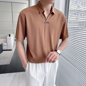 Camiseta para Hombre, Ropa de Estilo Moderno, Textura Suave, Diseño Inspirado en Diseñadores, Camisa Casual de Moda para Hombre, Atuendo Elegante para el Día a Día - Product Image 3