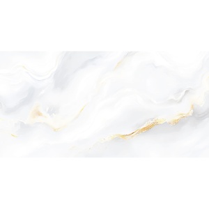 Lujosa Baldosa de Porcelana con Vetas Blancas Doradas, Revestimiento Cerámico Moderno para Pisos Interiores, Superficie Esmaltada Antideslizante para Paredes - Product Image 5