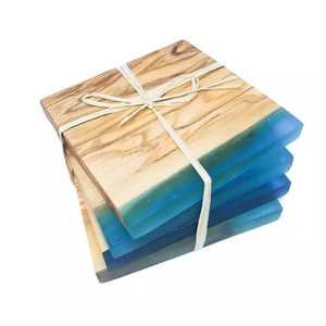 New Designer Resin Wood Joint Handmade Eco-Friendly Reusable Table Top <b>Coaster</b> High Quality Mats & Pads Export Quality <b>Coasters</b> - Product Image 4