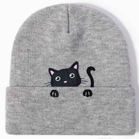 Bonnet d'hiver unisexe léger et chaud en tricot avec motif brodé 3D pour la plage – Vente en gros
