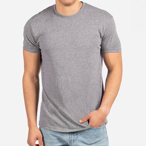 Men Unisex Tri-Blend 60% Combed <b>Ring</b>-Spun Cotton, 40% Polyester Sueded Jersey T Shirts - Product Image 4