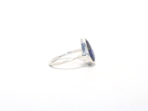 Natural Lapis Lazuli 925 Sterling Silver Pear Shape <b>Ring</b> Handmade Artisan Gemstone Jewelry Gift for Her - Product Image 4