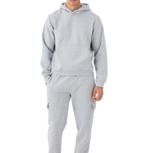 Nouveau survêtement en molleton surdimensionné pour homme, survêtement en coton uni personnalisé, poids lourd, par Ako - Product Image 1