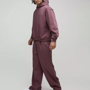 ชุดเซ็ตเสื้อผ้าผู้ชาย 2 ชิ้น เสื้อฮู้ดดี้เข้าชุด กางเกงวอร์มขายาวทรงจ็อกเกอร์ ชุดวอร์มขาบาน - Product Image 1