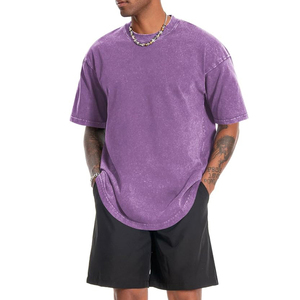 T-shirt pour homme en coton 100% de haute qualité, tricoté, taille plus, coupe ajustée, manches courtes, respirant, écologique, séchage rapide, décontracté, tendance - Product Image 5