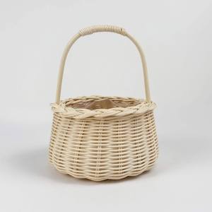 Cestas de mimbre al por mayor para guardar regalos de baby shower, cesta trenzada de gran venta. - Product Image 3