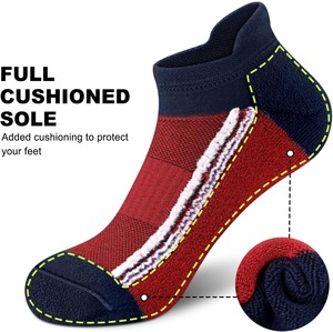 Wholesale Mens <b>Running</b> Ankle <b>Socks</b> Thick Cushioned Moisture Wicking Arch Support Low Cut Gym Sports <b>Socks</b> OEM Custom Apparel - Product Image 4