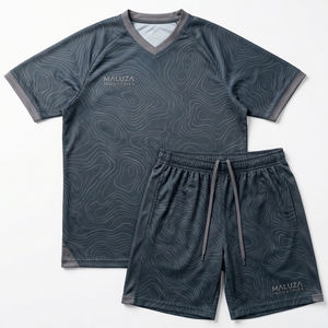 Conjunto de Uniforme de Entrenamiento de Fútbol Personalizado, Jersey Deportivo Transpirable, Pantalones Cortos, Equipación de Fútbol para Equipos, Entrenamiento en Gimnasio, MALUZA INDUSTRIES - Product Image 1