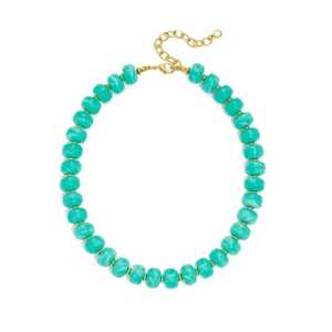 Nouveau Collier Perlé Tendance Fait Main en Résine Écologique de Couleur Irrégulière, Design de Niche, Artisanat Rétro Thème Ange - Product Image 1