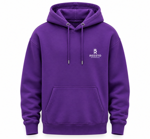 Sweat-shirt à capuche pour homme, violet, logo personnalisé, effet délavé, coupe classique, en coton molletonné, style streetwear décontracté, sweat-shirt à capuche pour homme effet délavé - Product Image 1