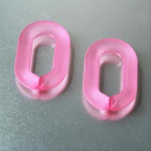 Wholesale Eco-friendly High Quality <b>Clear</b> Chunky Thin <b>Resin</b> Hand-painted Model Big Chain Link Home Office Room Decoration Multi - Product Image 1