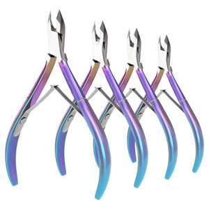 Nouvel arrivage : Kit professionnel de coupe-ongles en acier inoxydable durable, coupe-ongles colorés pour doigts et orteils, et pinces à cuticules - Product Image 4