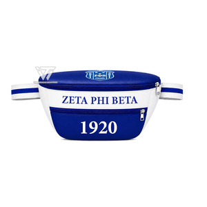 กระเป๋าคาดเอวหนังเทียมปักลายกรีก Zeta phi Beta สำหรับทุกฤดูกาล - Product Image 1