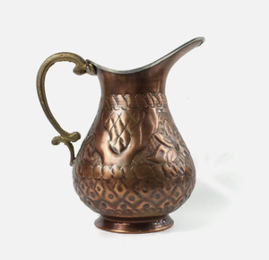 Pichet décoratif en cuivre fait main pour la maison – Théières et bouilloires pour les amateurs de cuivre – Pichet traditionnel - Product Image 4
