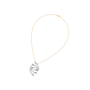 Collar con colgante de diamante de oro rosa amarillo de 14K y 18K de lujo elegante con cadena de 16 pulgadas, joyería fina al por mayor, regalo para mujer - Product Image 2