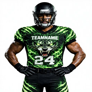 Camiseta Verde de Entrenamiento de Fútbol Americano para Hombre, Uniforme Deportivo Transpirable de Secado Rápido, Sublimación, Último Diseño - Product Image 1