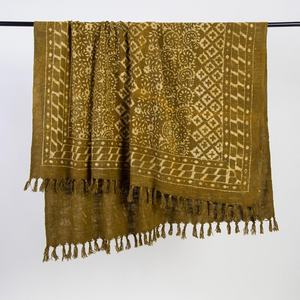 Precio al por mayor, superventas, 100% algodón suave, bloque de mano impreso, ropa de cama, colcha, manta de telar manual - Product Image 3