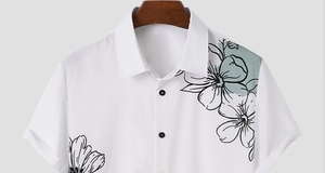 เสื้อเชิ้ตแขนสั้นผู้ชายคุณภาพสูง คอปกพับได้ สไตล์ลำลอง สำหรับฤดูร้อน - Product Image 3