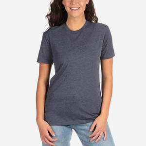 Camisetas al por mayor NL6010 personalizadas unisex de cuello redondo, mezcla de tres telas, camisetas ligeras de manga corta para hombre, mezcla para camisetas Next Level - Product Image 1