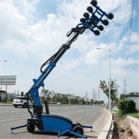 Machine de vitrage électrique autopropulsée, manutentionneuse de verre rotative à vide pour l'ingénierie des murs-rideaux