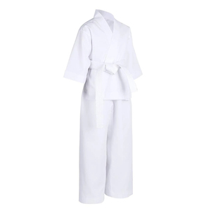 Traje de Jiu Jitsu Blanco de Alta Calidad, Trajes de BJJ Unisex, Cómodos, Elásticos, Transpirables, con Logotipo Bordado, Traje de Karate OEM para Entrenamiento - Product Image 1