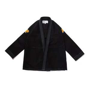 Kimono de BJJ Negro 100% Algodón, 500g de Peso de Tela, Logotipo Serigrafiado (Delantero/Izquierdo/Derecho de las Mangas), Unisex, para Entrenamiento y Competición - Product Image 1