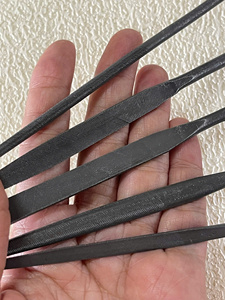 LOW PRICE 5-Piece Multi-Shaped 180mm Industrial-Grade Smooth Cut Natural Finish DIY OEM/ODM Steel Needle File Set with Handles - Product Image 2