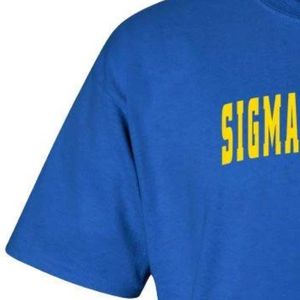 Camiseta Personalizada de Mujer Estilo Universitario con Cuello Redondo y Manga Corta, Apliques de Letras Griegas Bordadas, Moda Casual Universitaria - Product Image 3