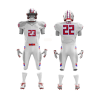 Conjunto de Uniforme de Fútbol Americano de los Falcons, Jersey Gris de Manga Corta, Absorbente de Humedad, Kit de Equipo Masculino, Servicio OEM