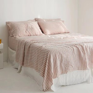 Custom Pattern Queen Luxury French Flax Bedding Sets Pillow <b>Cover</b> Printed Linen Bedding Set - Product Image 4