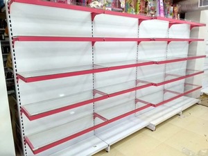Étagère en fer réglable à fentes pour supermarché, étagère industrielle (étagère murale 6,5 pieds) - Product Image 3