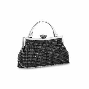 <b>Black</b> P24317 Bridal <b>Evening</b> <b>Bag</b> Clutch - Product Image 2