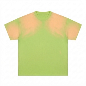 Camiseta de Hombre con Lavado Ácido Personalizado al por Mayor, Estilo Oversize Holgado, Algodón Pesado, Moda Urbana de Tendencia - Product Image 1