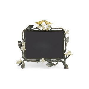 Handmade Metal <b>Photo</b> Frame Rectangular Branch Design With Birds And Flowers Tabletop Decor - Product Image 1