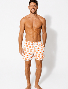 <b>Mens</b> Swim Shorts Quick Dry Breathable Animal Print Custom OEM ODM Manufacturer Supplier Lightweight Summer <b>Trunks</b> Drawstring - Product Image 3