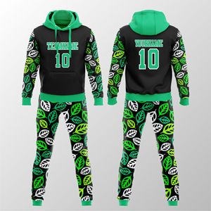 Conjunto de Sudadera y Pantalón Deportivo Personalizado con Sublimación, Nombre y Número Impresos, Unisex, 100% Poliéster Transpirable, Otoño, 2 en 1 - Product Image 1