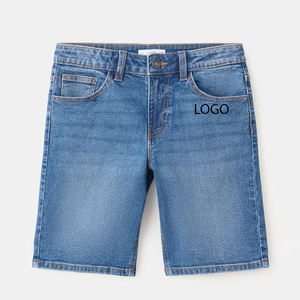 Shorts en jean bleu de haute qualité pour enfants – Tissu durable, coupe décontractée et tendance, idéal pour le quotidien / Personnalisation du logo - Product Image 1